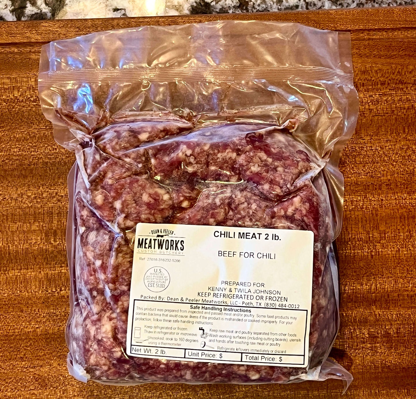 Chili Meat 2lbs.