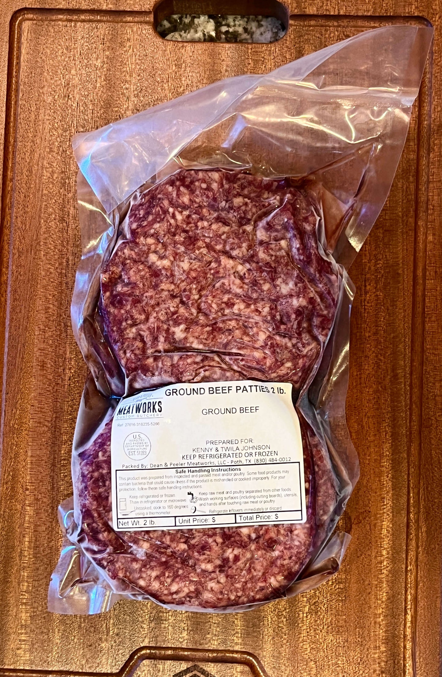 Ground Beef 4 x (1/2lb Patties)