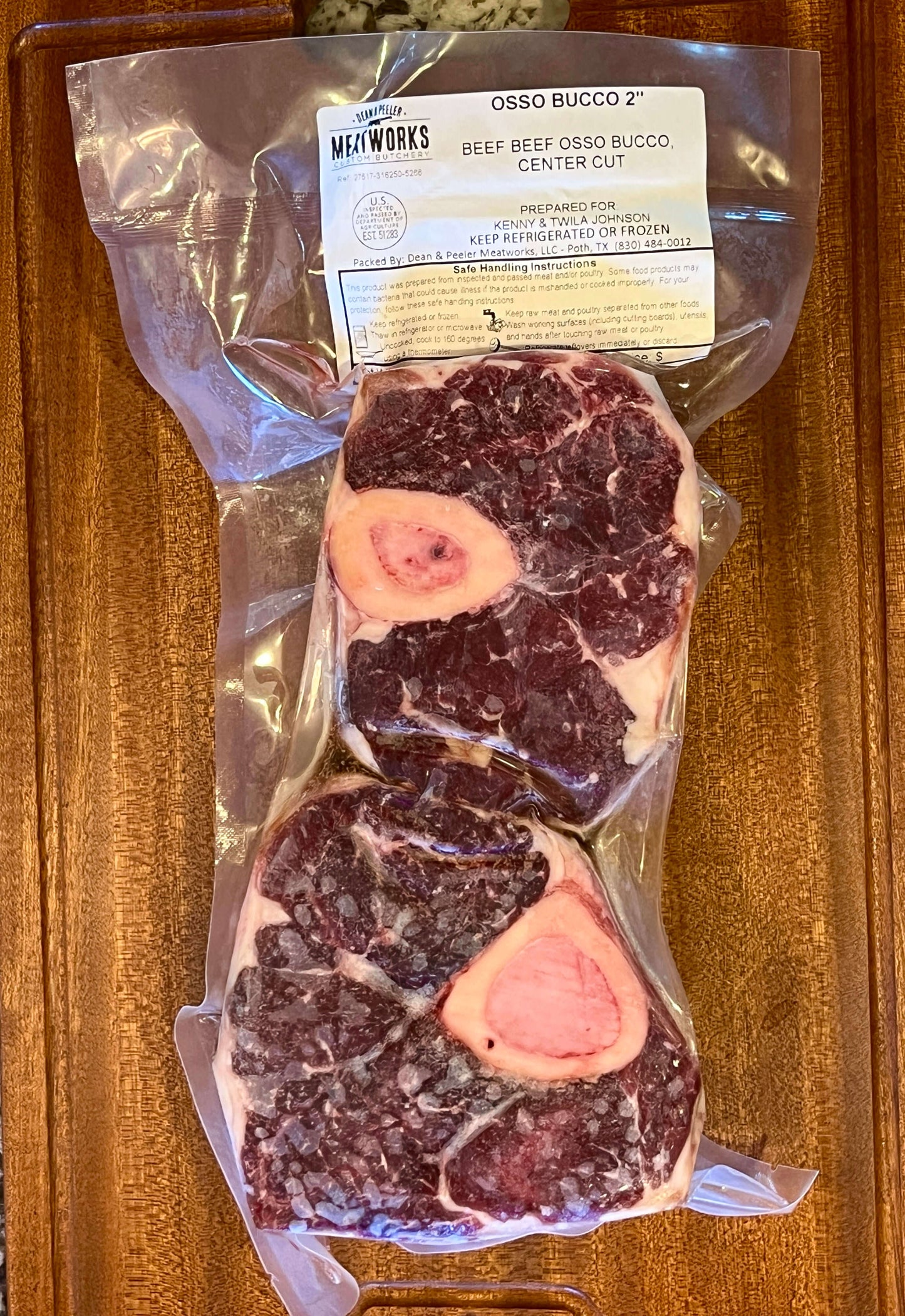 Osso Bucco 2in. Steak